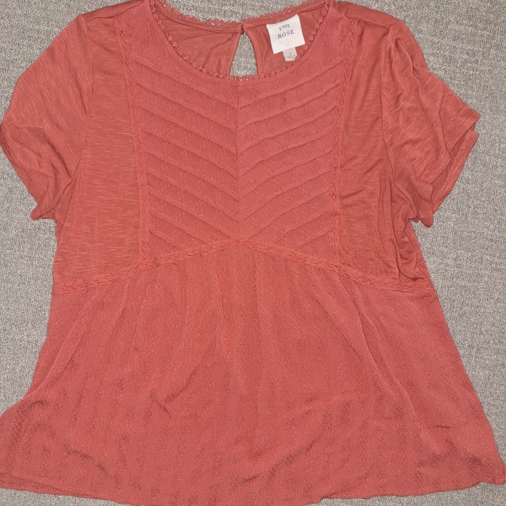 Knox Rose Pink Asymmetrical Blouse